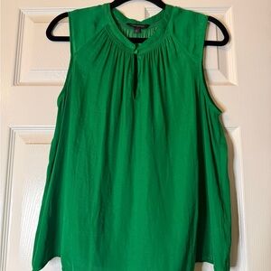 Banana Republic Vibrant Green Sleeveless Blouse